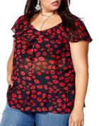 Mblm By Tess Holliday Short Sleeve Blouse