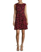 Gabby Skye Fit-&-flare Floral Dress
