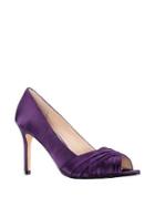 Nina Rhiyana Pleated Peep-toe Pumps