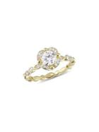 Sonatina Diamond Bridal 14k Yellow Gold Diamond Vintage Engagement Ring