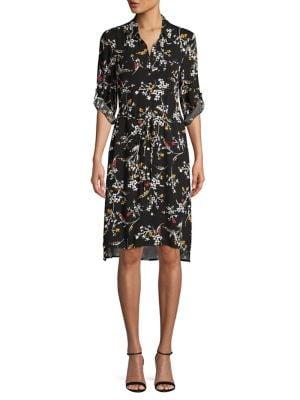 Jones New York Floral-print Shirtdress