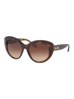 Coach Chn 55mm Cat Eye Sunglasses