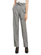 Bcbgmaxazria Straight-leg Plaid Trousers