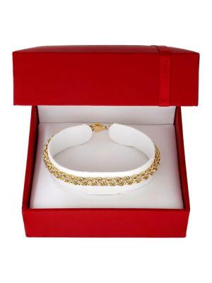 Lord & Taylor 14k Yellow Gold Twisted Rope Bracelet