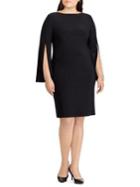 Lauren Ralph Lauren Plus Jersey Split-sleeve Dress