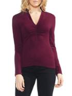Vince Camuto Estate Jewels Cinched Long-sleeve Blouse
