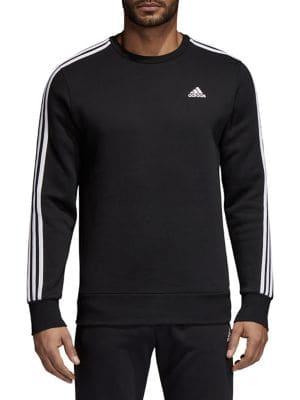 Adidas Essentials Three-striped Crewneck Sweatshirt