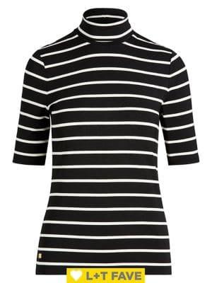 Lauren Ralph Lauren Stretch Turtleneck Top