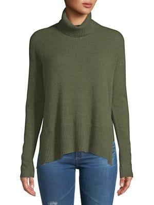 Lord & Taylor Boxy Ribbed Cashmere Sweater