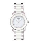 Tissot Ladies Cera White Quartz Trend Watch With Diamonds