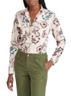 Lauren Ralph Lauren Petite Floral Cotton Sateen Button-down Shirt