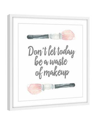 Marmont Hill No Waste Of Makeup Framed Painting Print