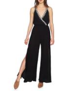 1.state Spaghetti Strap Embroidered Jumpsuit