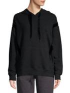 Marc New York Performance Velvet-trimmed Long-sleeve Hoodie