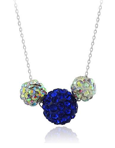 Lord & Taylor Crystal Cluster Pendant Necklace