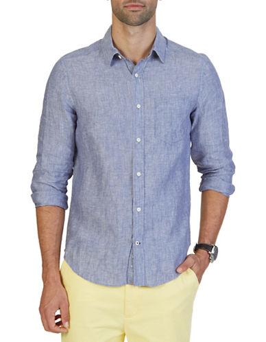 Nautica Slim-fit Linen Button-down Shirt