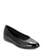 The Flexx Rise A Smile 2 Cap-toe Quilted Leather Flats