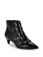 Nine West Buckled Kitten Heel Booties