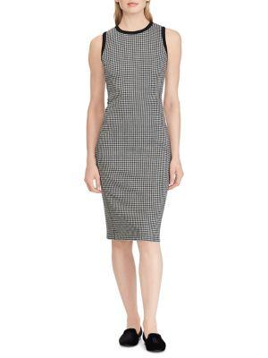 Lauren Ralph Lauren Petite Houndstooth Sleeveless Dress