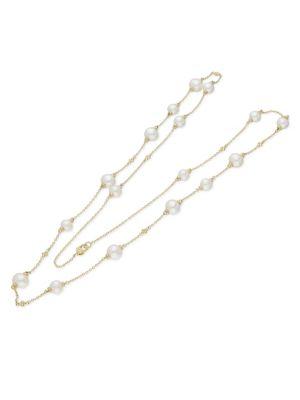 Ripka Bella 8-10.5mm Chinese Freshwater Multi Pearl And 14k Yellow Gold Necklace