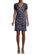 Kensie Lace Ruched Sheath Dress