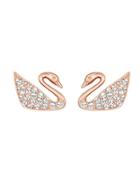 Swarovski Swan Crystal Stud Earrings