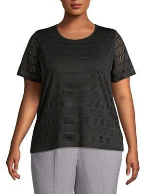Calvin Klein Plus Shadow Striped T-shirt
