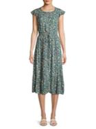Lucky Brand Felicia Floral Button-front Dress
