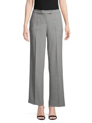 Kasper Stretch Flat-front Pants