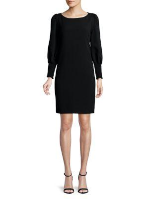 Karl Lagerfeld Paris Bishop-sleeve Smocked Dress