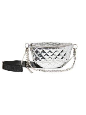 Steve Madden Chrome Convertible Belt Bag