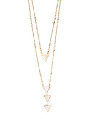 Design Lab Lord & Taylor Triangle Layer Necklace