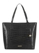 Brahmin Black Veil Misha Leather Tote