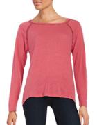 Calvin Klein Three-wuarter Sleeved Lace Accented Top