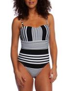 La Blanca Fine Line One-piece Bandeau Swimsuit