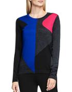 Vince Camuto Colorblocked Crewneck Sweater