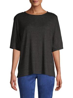 H Halston Heathered Dolman Tee