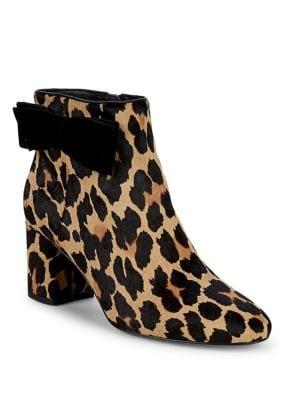 Kate Spade New York Holly Leopard Print Calf Hair Booties