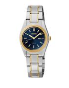 Seiko Functional Solar Two-tone Stainless Steel Blue Dial Watch
