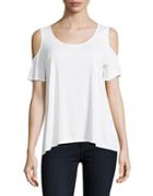 Lord & Taylor Solid Cold-shoulder Top