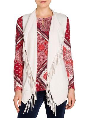 Olsen Long Fringed Vest