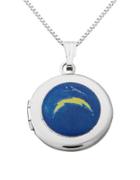 Dolan Bullock Nfl San Diego Chargers Sterling Silver Locket Necklace