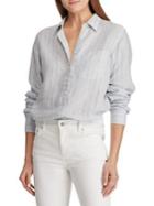 Lauren Ralph Lauren Striped Relaxed-fit Linen Button-down Shirt