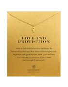 Dogeared Love And Protection 14k Gold-dipped Hamsa Necklace
