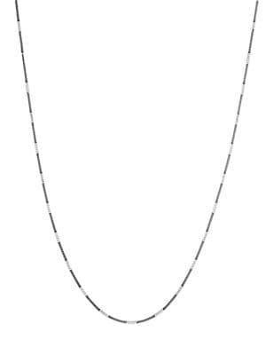 Lord & Taylor 925 Sterling Silver Two-tone Chain Necklace