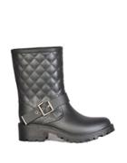 Dav Quilted Moto Boots