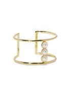 Vince Camuto Faux Pearl T Bar Cuff Bracelet
