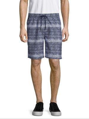 Surfsidesupply Geometric Striped Swim Shorts