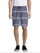 Surfsidesupply Geometric Striped Swim Shorts
