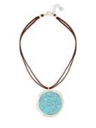 Robert Lee Morris Soho Santa Fe Crystal And Turquoise Pendant Necklace